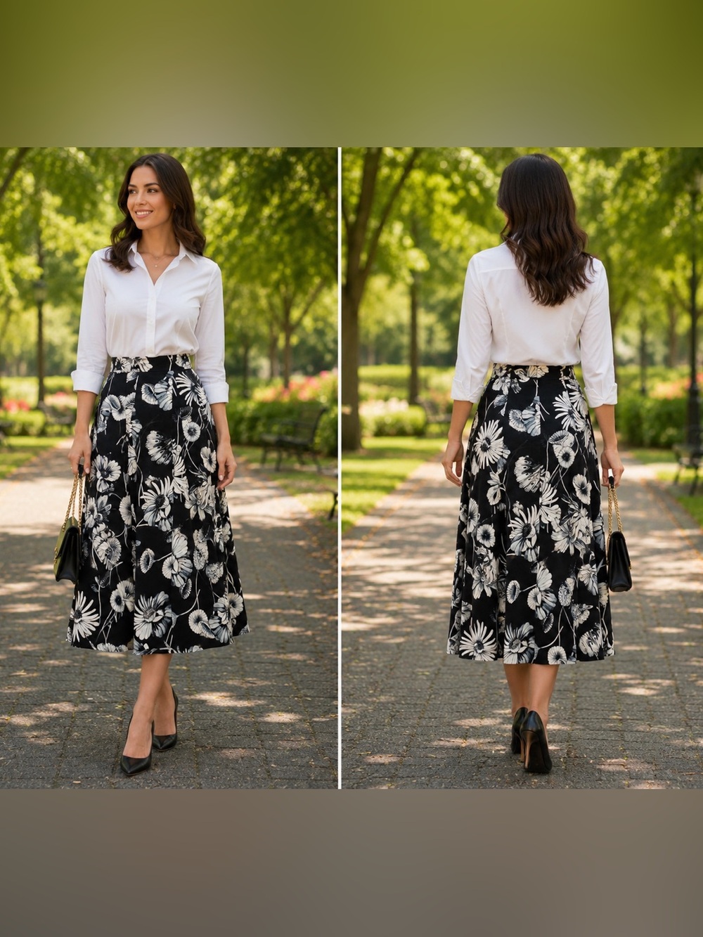 Zara midi skirt